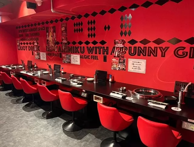 焼肉とバニーガール 梅田東通り店の店内写真