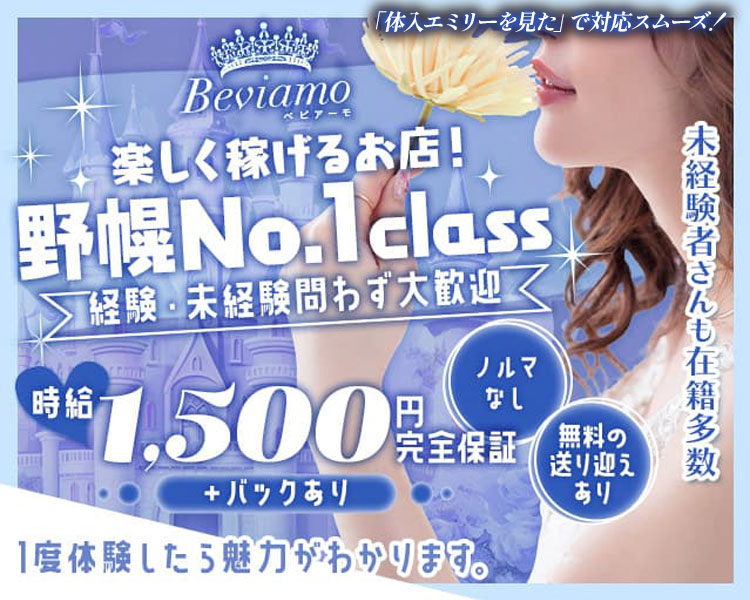 「体入エミリーを見た」で対応スムーズ!
Beviamo
☆楽しく稼げるお店!
野幌No.1class >経験・未経験問わず大歓迎<
時給1,500円+バックあり完全保証
1度体験したら魅力がわかります。

ノルマなし
無料の送迎あり

未経験者さんも在籍多数