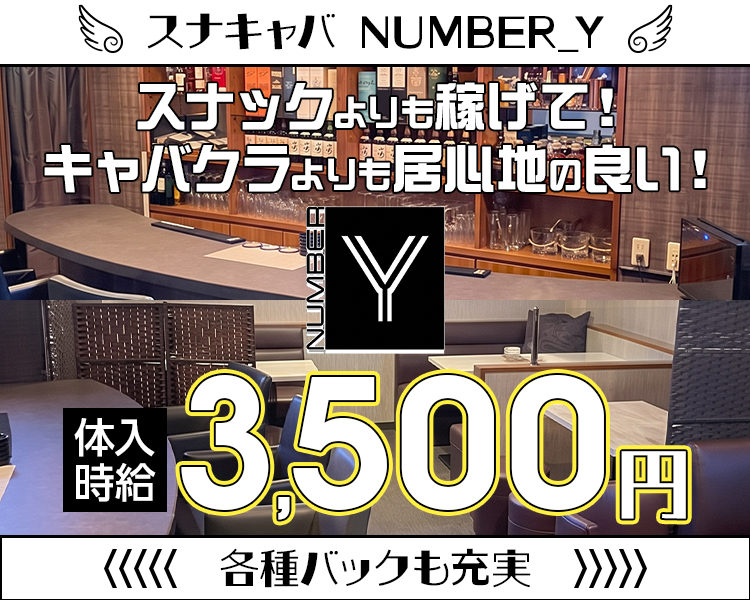 スナキャバ NUMBER_Y

スナックよりも稼げて！
キャバクラよりも居心地の良い！

体入時給3,500円

各種バックも充実