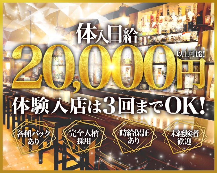 未経験者・経験者大歓迎!!
ナイトワークデビュー応援
服装自由(要相談!!)
お酒が飲めなくてもOK 
お友達同士の応募OK!
今までのナイトワーク経験を活かせます!
20代、30代、40代が活躍しています!。
ノルマや派閥もないのでナイトワークデビューには最適!