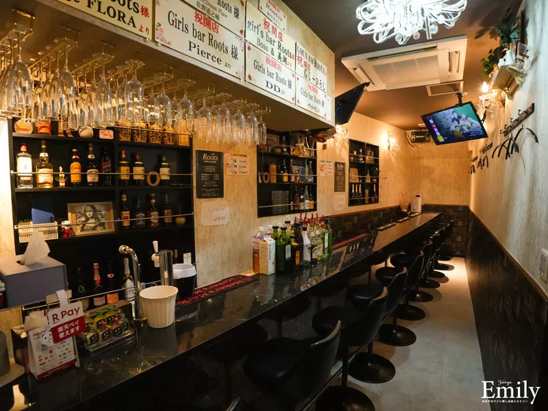 GirlsBar Rootsの店内写真